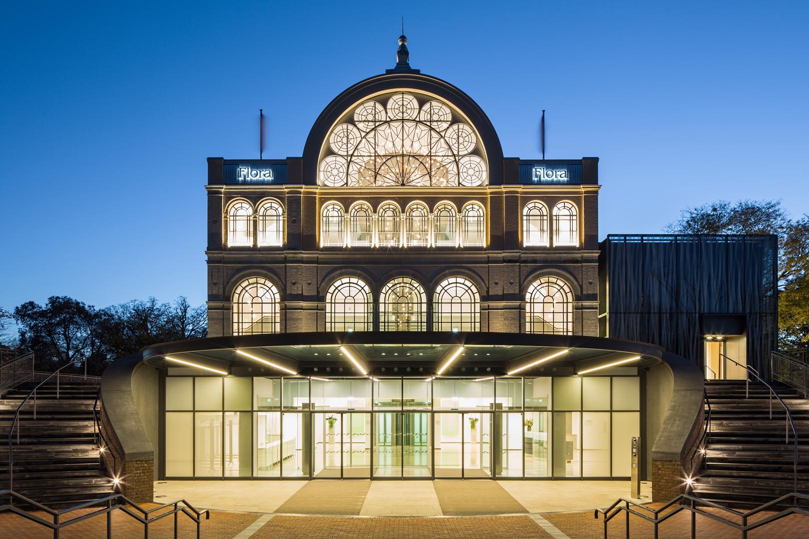 RF, RC, SSC Flora Köln StructuralGlazingFassade im Botanischen Garten