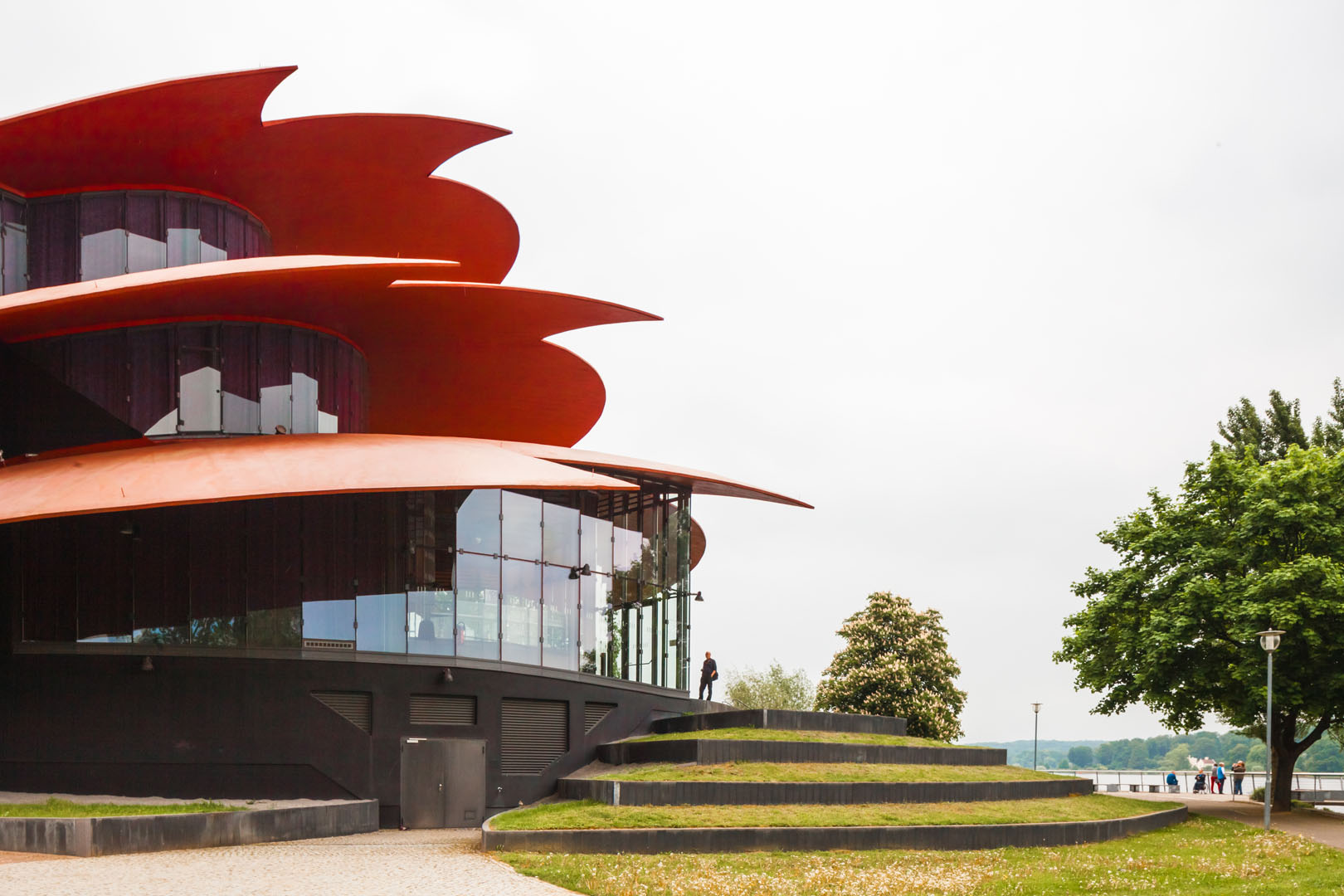 RF, RC, SSC Hans Otto Theater Potsdam Doppelfassade aus Glas und